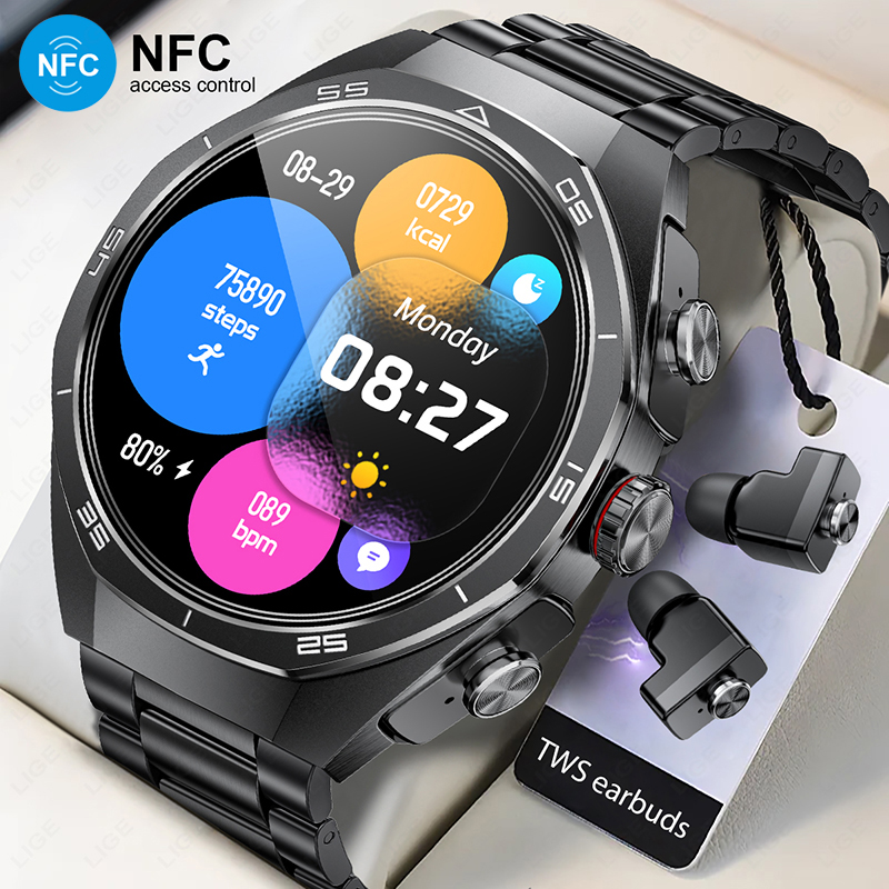 Smartwatch Headset - TWS Music Watches Earbuds Smart Watch