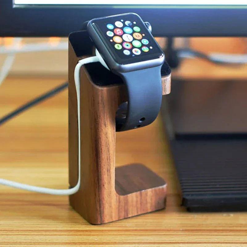 Wooden Apple Watch Charger Sta - Smartwatch Watch Accessories 리뷰 및 가격