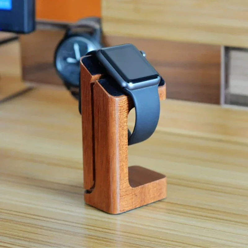 Wooden Apple Watch Charger Sta - Smartwatch Watch Accessories 리뷰 및 가격