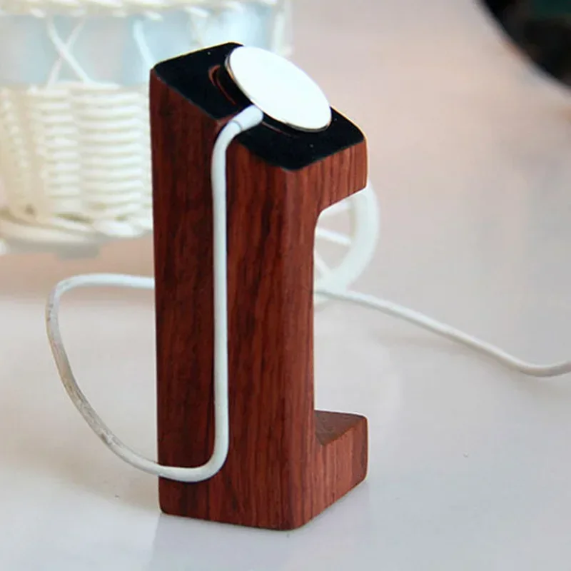 Wooden Apple Watch Charger Sta - Smartwatch Watch Accessories 리뷰 및 가격
