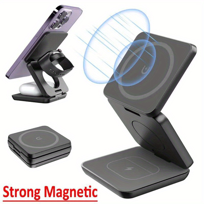 Foldable 3 in 1 Fast Wireless  - Watch Charger Cable 리뷰 및 가격