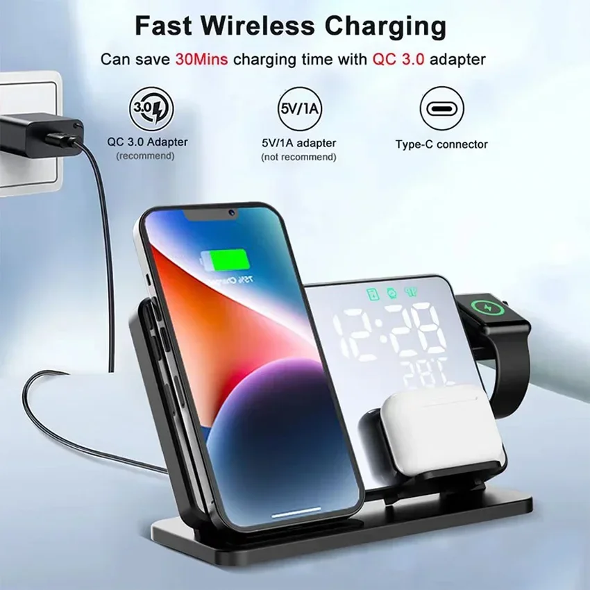 Wireless Charger Alarm Clock S - Smartwatch Ac 리뷰 및 가격