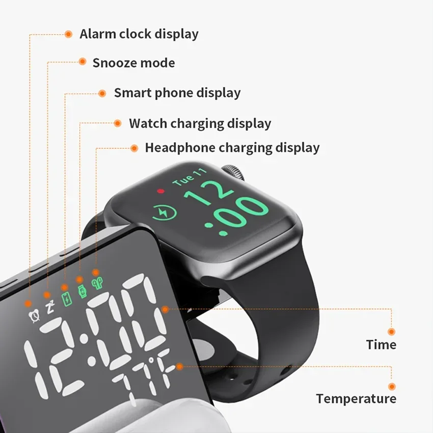 Wireless Charger Alarm Clock S - Smartwatch Ac 리뷰 및 가격