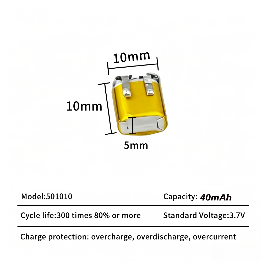501010 Battery 3.7V 40mAh Lipo - Smartwatch Headset 리뷰 및 가격