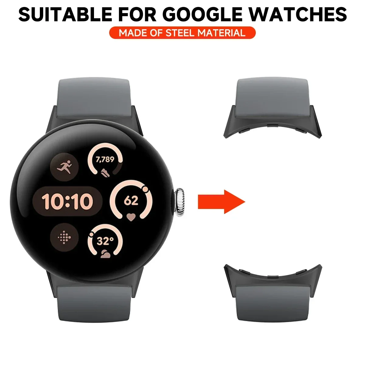 2pcs Watch Strap Connector Ada - Smartwatch Watch Accessories 리뷰 및 가격