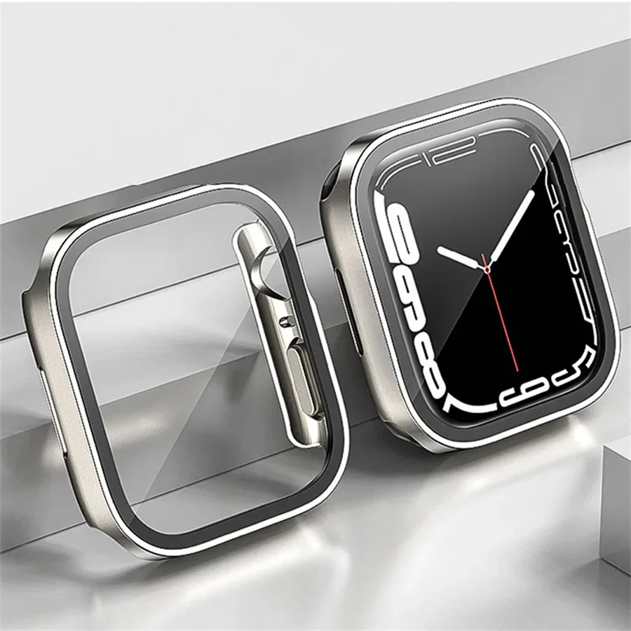 Glass+cover For Apple Watch ca - Smartwatch Watch Accessories For Women 리뷰 및 가격