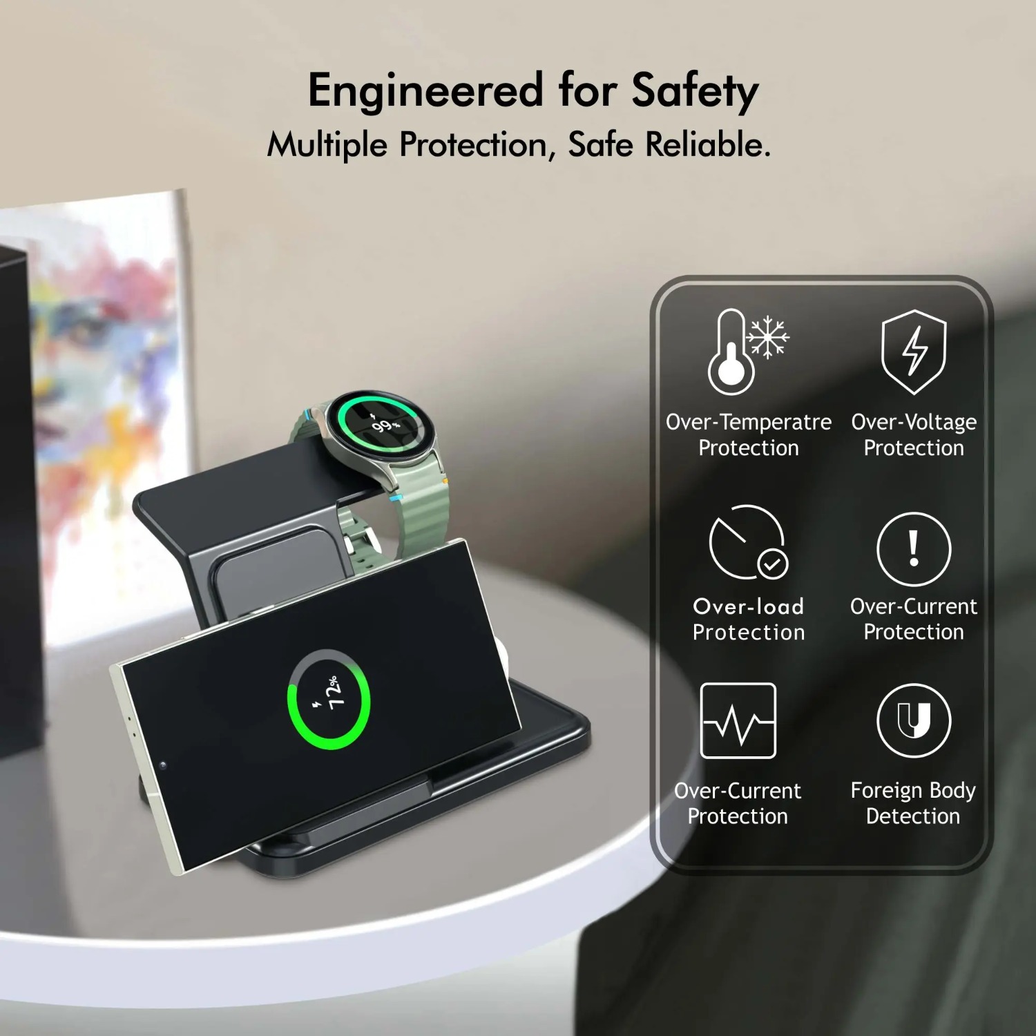 Desktop 3-in-1 Wireless Charge - Smartwatch Ac 리뷰 및 가격