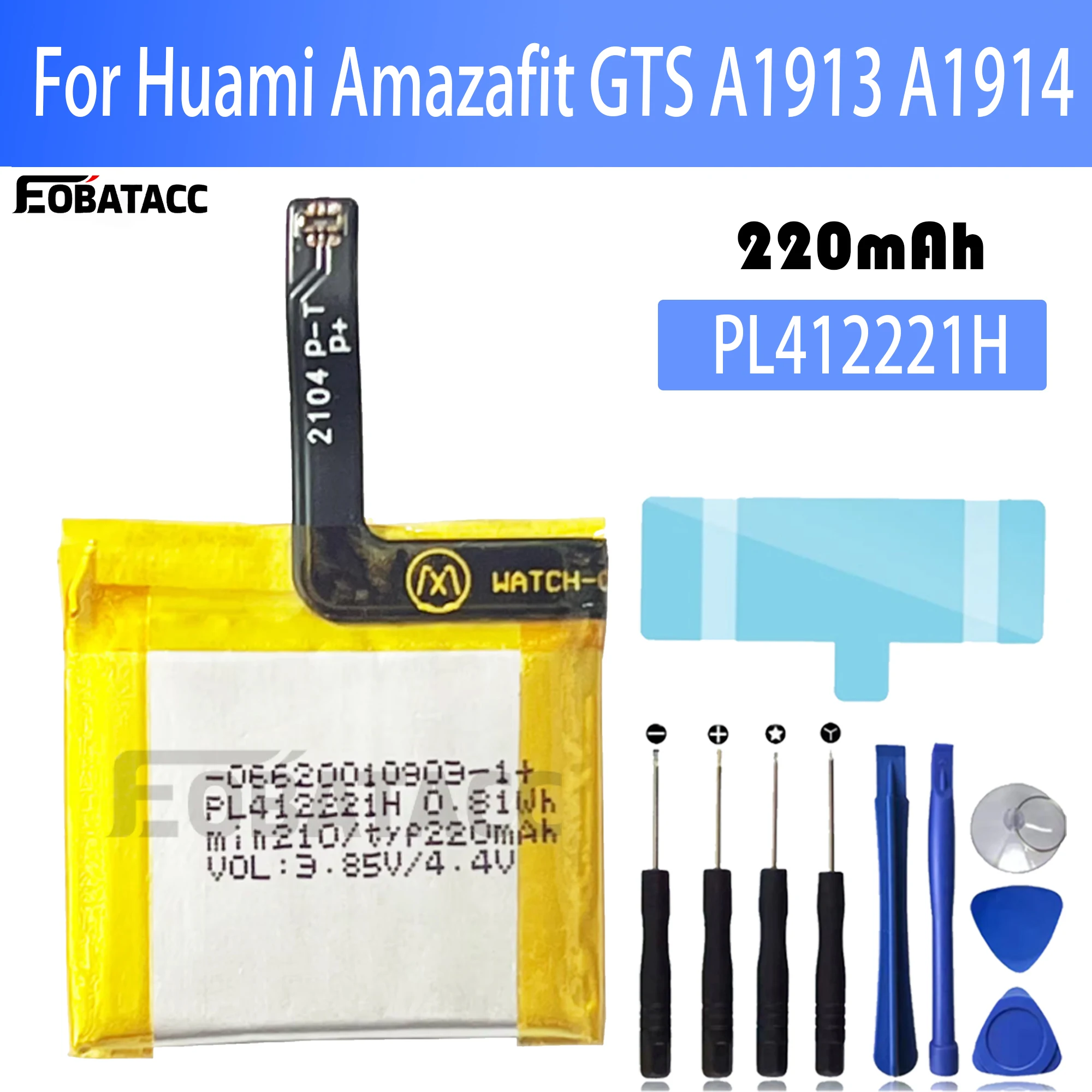 100% Original PL412221H Batter - Smartwatch A1914 리뷰 및 가격