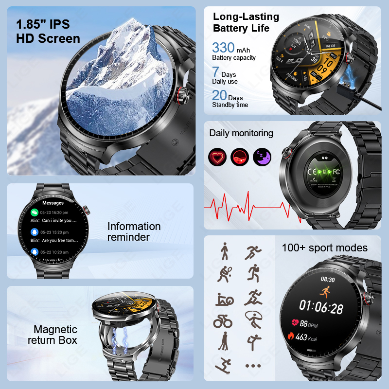 LIGE 2026 New TWS 2-In-1 Heads - Smartwatch Headset 리뷰 및 가격