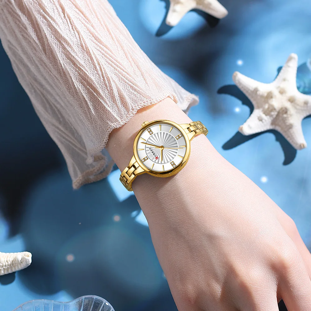 CURREN 9097 Women's Casual Qua - Smartwatch Guess 리뷰 및 가격