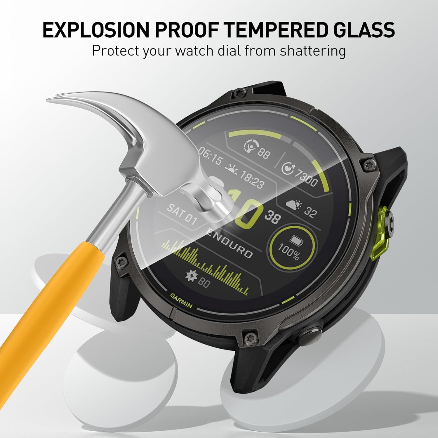Tempered Glass Films For Garmi - Watch Face Protector 리뷰 및 가격