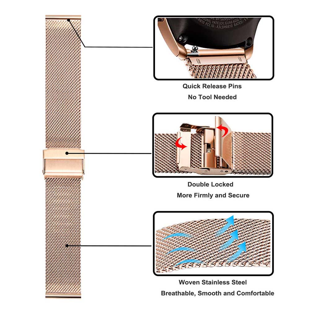Metal Strap For Samsung Galaxy - Stainless Mesh Band 리뷰 및 가격