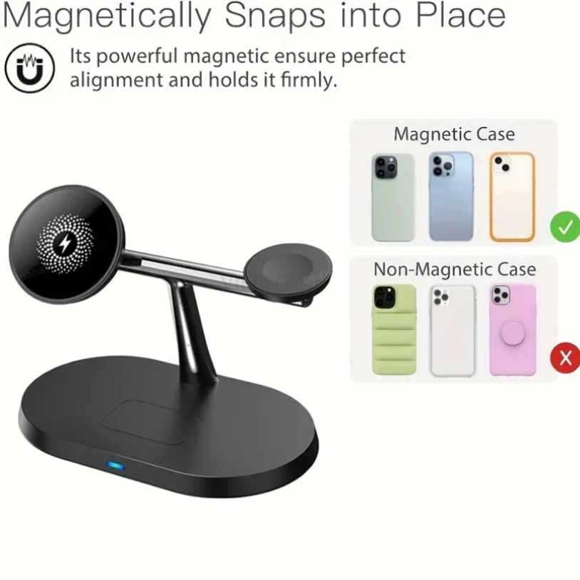 3-IN-1 Magnetic Wireless Charg - Watch Charger Cable 리뷰 및 가격