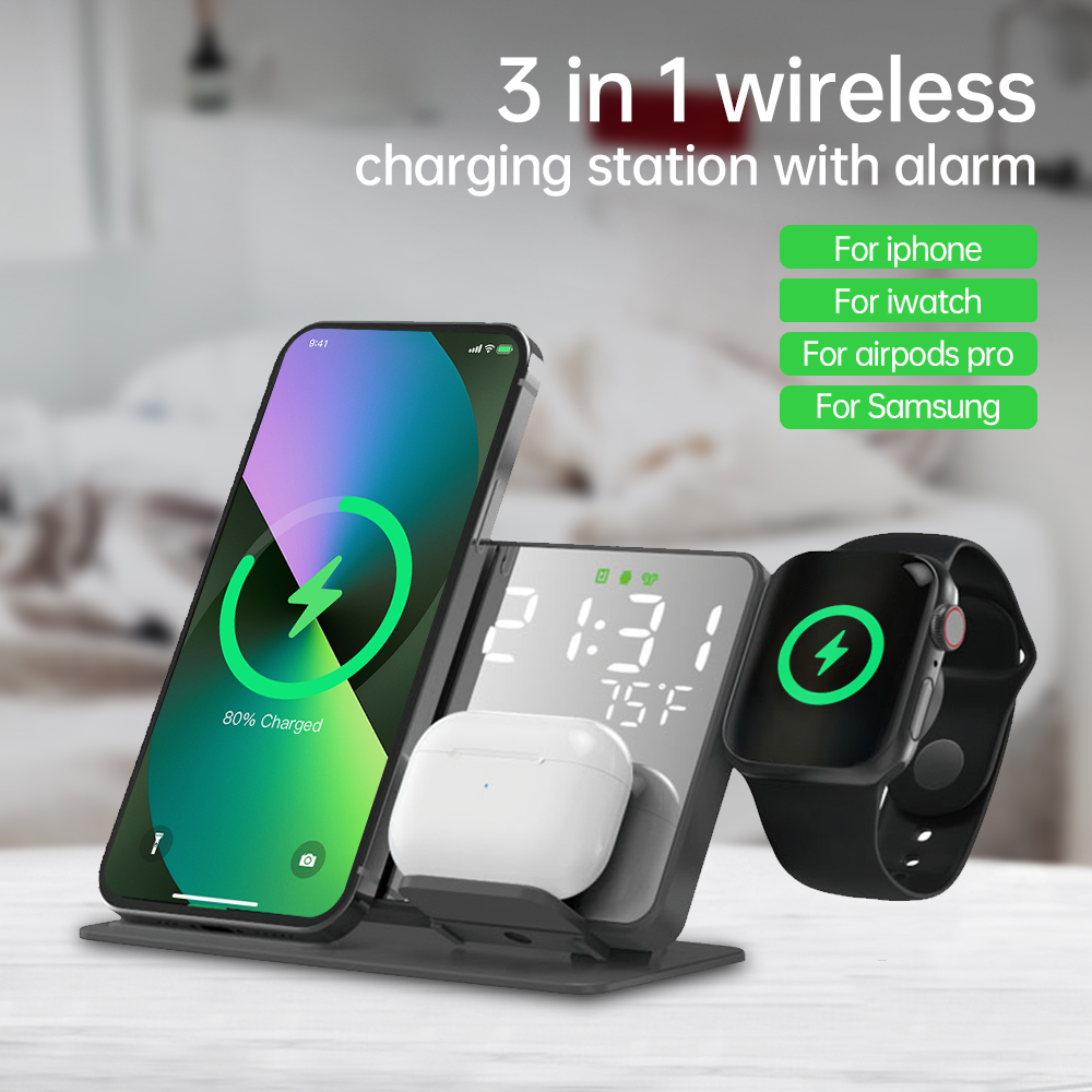 3 in 1 Wireless Charger For iP - Smartwatch Ac 리뷰 및 가격