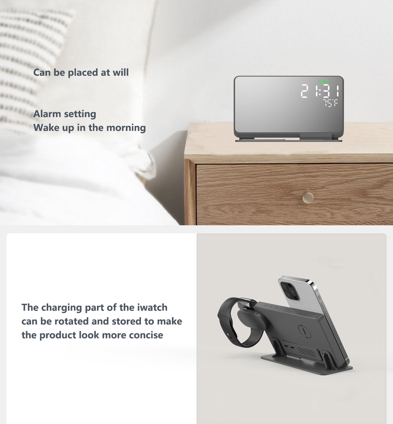 3 in 1 Wireless Charger For iP - Smartwatch Ac 리뷰 및 가격