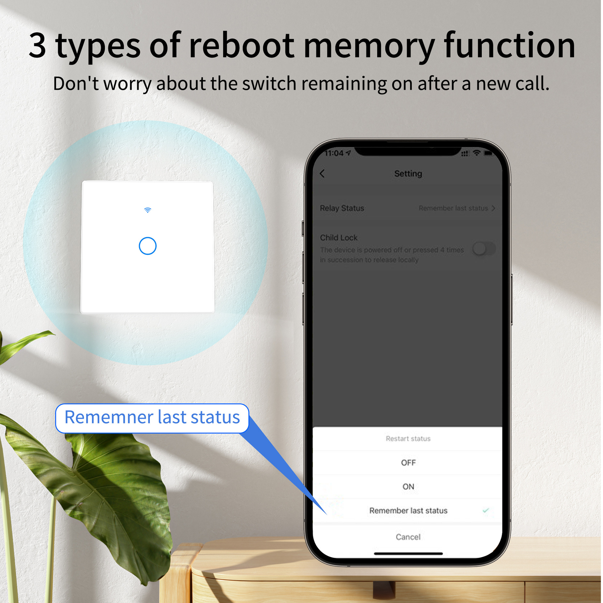 WiFi RF 433mhz Touch Wall Ligh - Smart Accessories 리뷰 및 가격