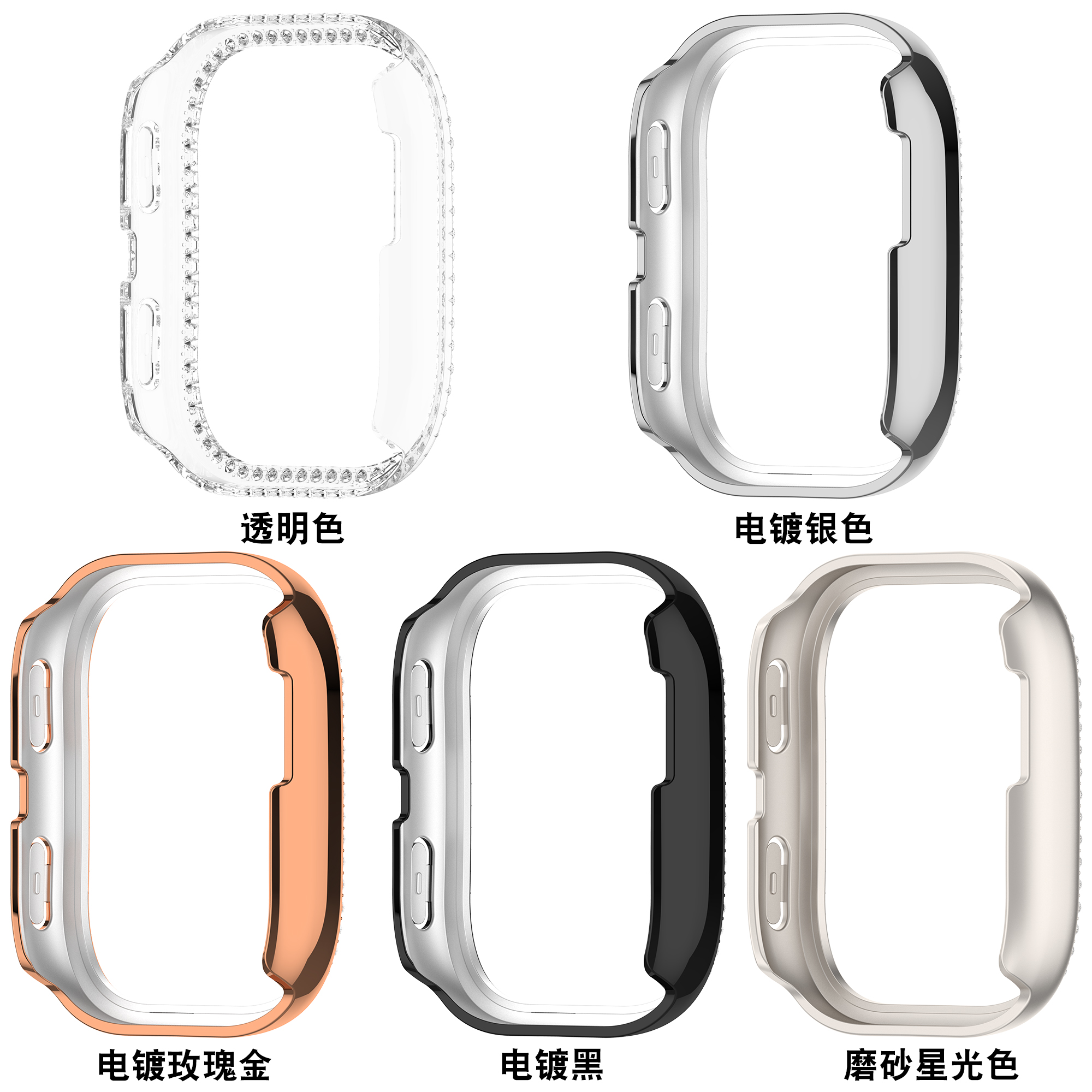 Single-row diamond case For Am - Amazfit Smartwatch Accessories 리뷰 및 가격