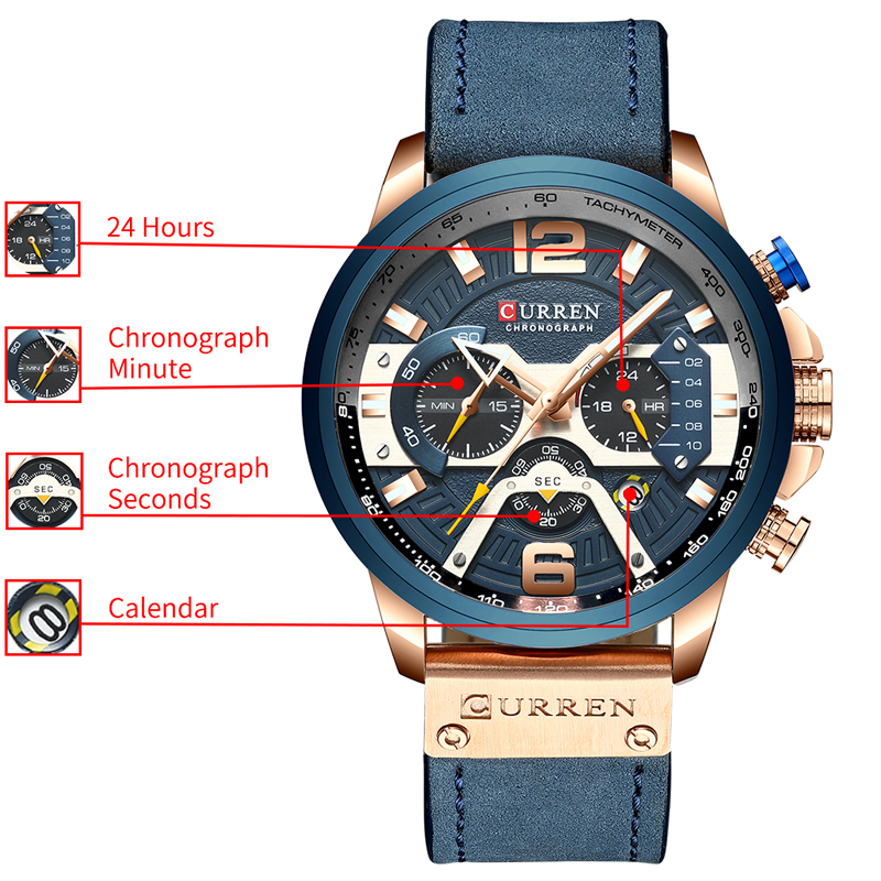 CURREN Casual Sport Watches fo - Smartwatch Guess 리뷰 및 가격