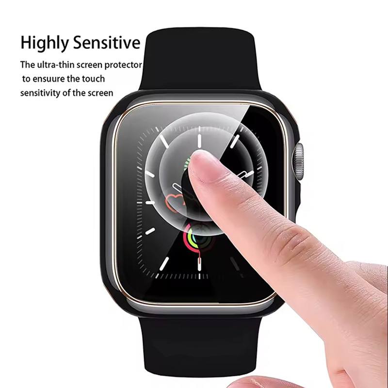 Tempered Glass+Cover For Apple - Smartwatch Case 리뷰 및 가격