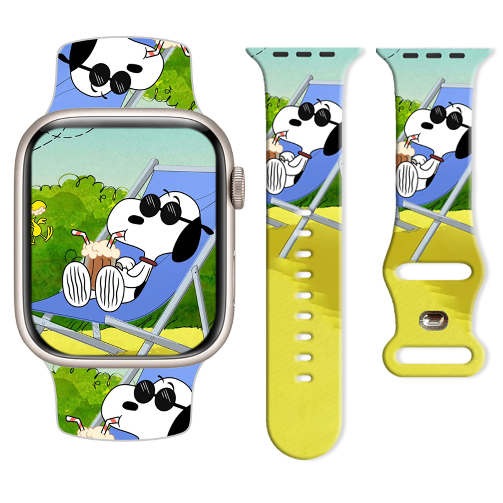 Beach Snoopy Printed Strap for - Sport Loop Strap 리뷰 및 가격