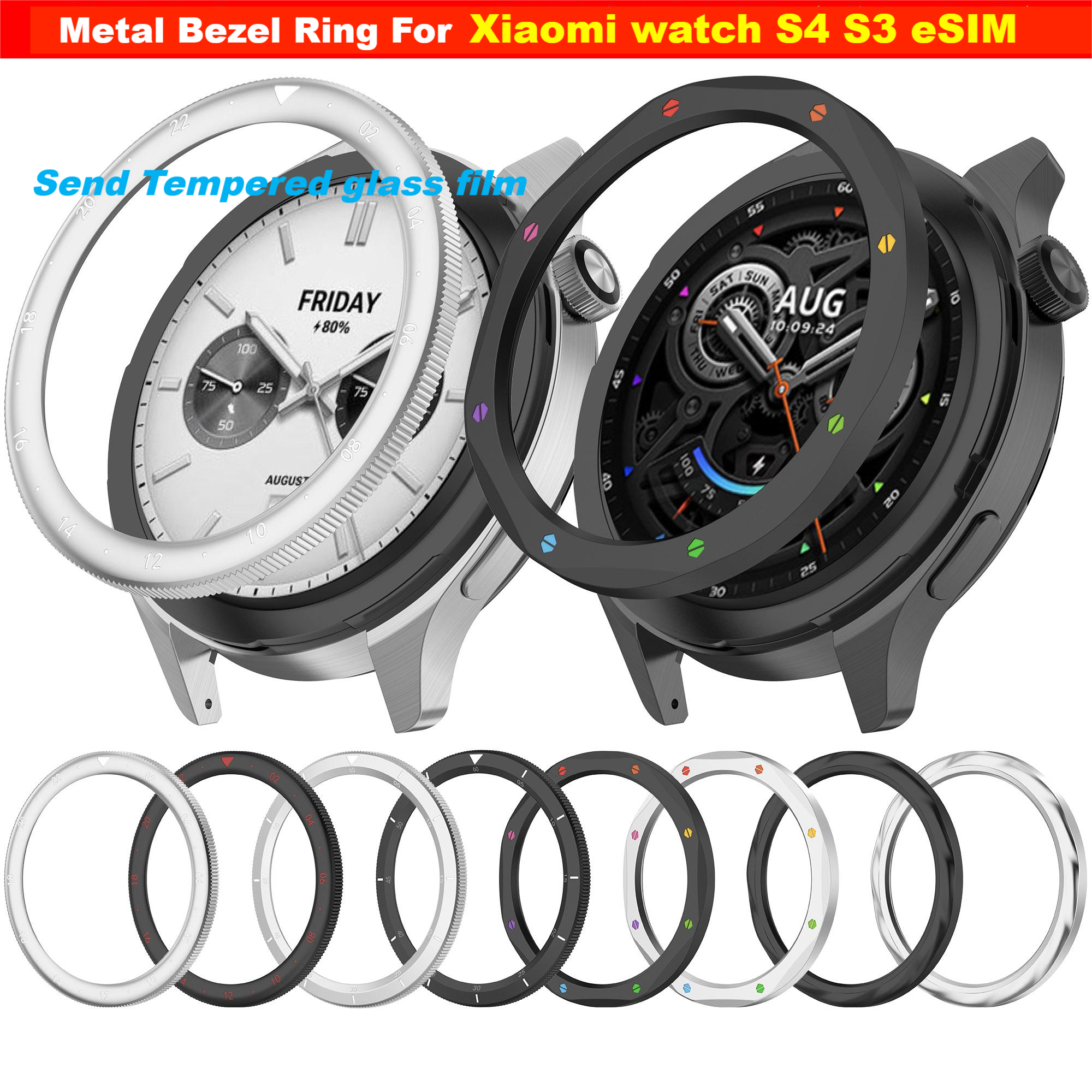 Metal Bezel Ring For Xiaomi Wa - Xiaomi Smartwatch S3 Accessories 리뷰 및 가격