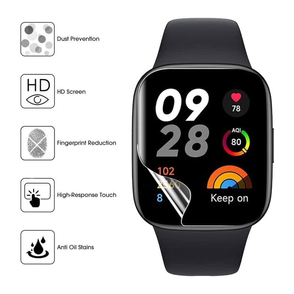 3/6pcs Hydrogel Protective Fil - Watch Face Protector 리뷰 및 가격