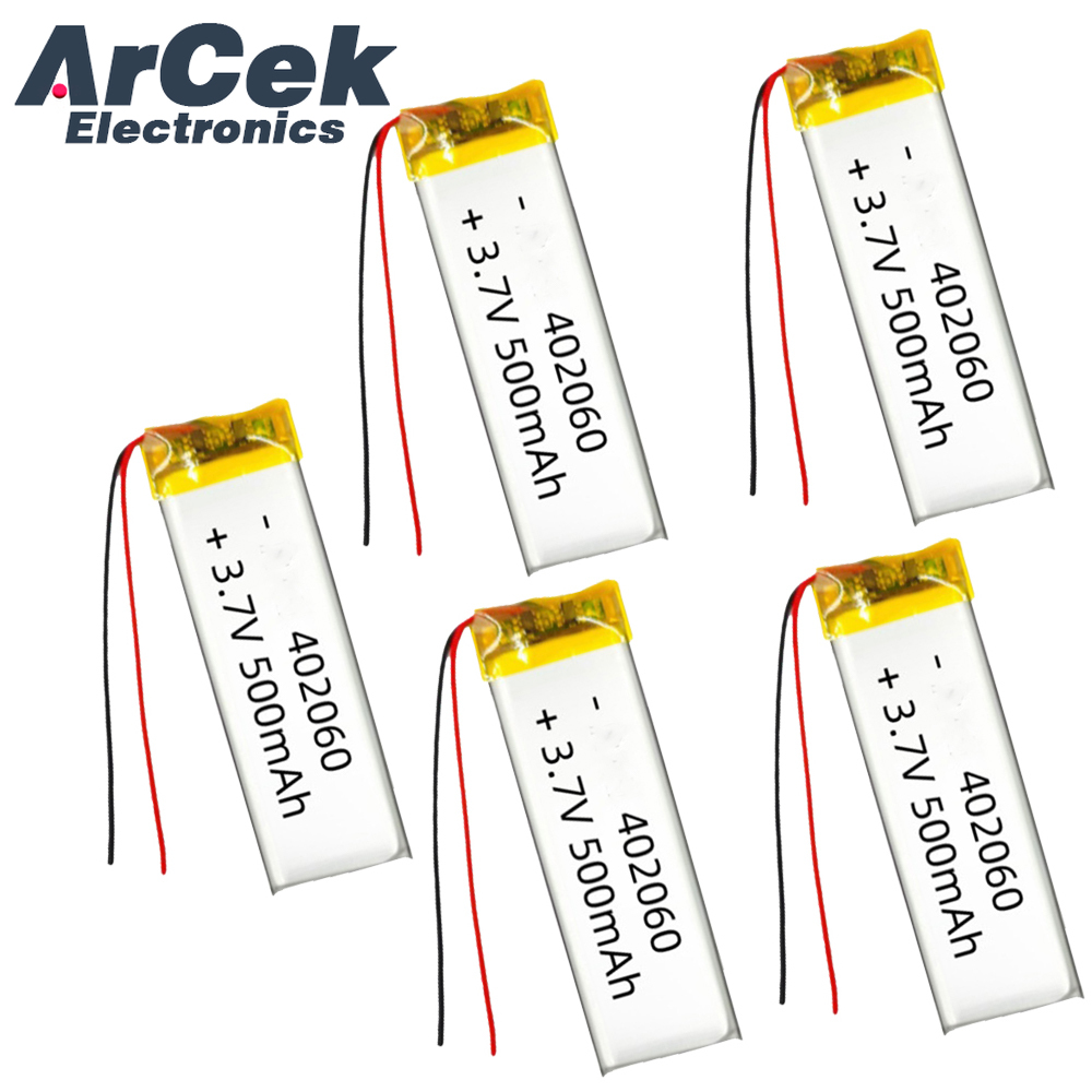 5PCS 3.7V 500mAh 402060 Lipo P - Smartwatch Headset 리뷰 및 가격