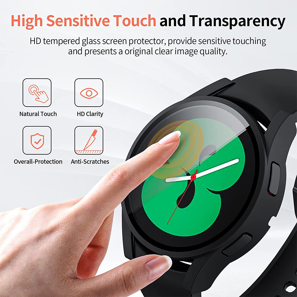 Tempered Glass+ PC Cover for S - Accessories For Galaxy Watch 5 리뷰 및 가격