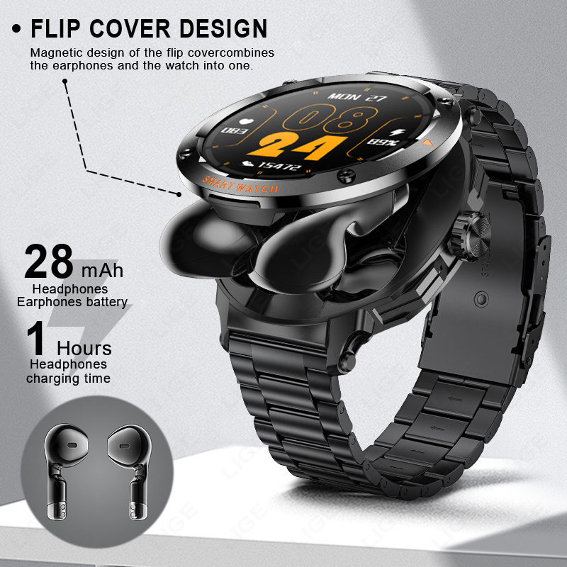 New Men's 2 In 1 Headset Smart - Smartwatch Headset 리뷰 및 가격