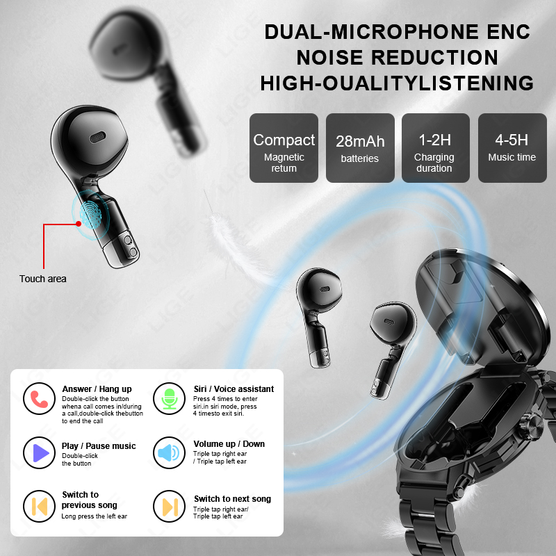 New Men's 2 In 1 Headset Smart - Smartwatch Headset 리뷰 및 가격