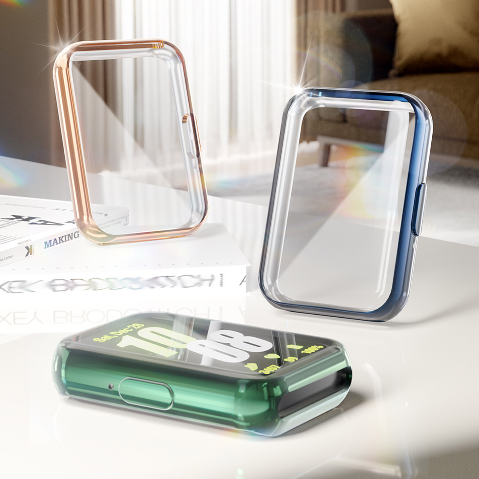 Cover for Samsung Galaxy Fit 3 - Smartwatch Watch Accessories For Women 리뷰 및 가격