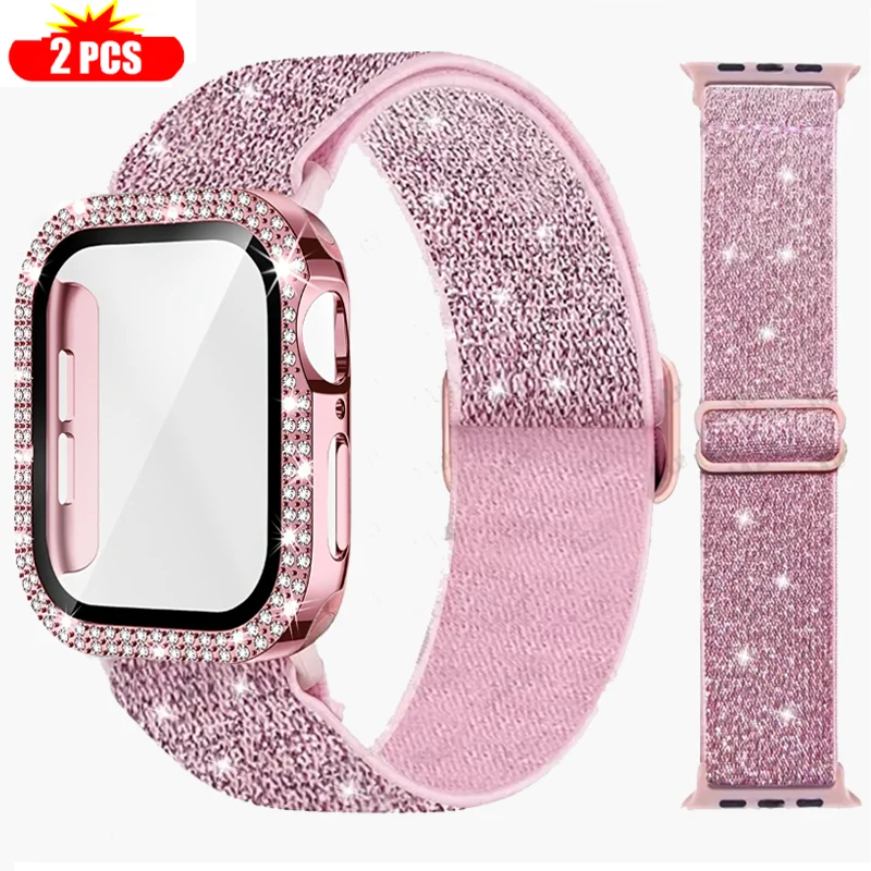 Band+Case for Apple Watch 45mm - Smartwatch Watch Accessories For Women 리뷰 및 가격