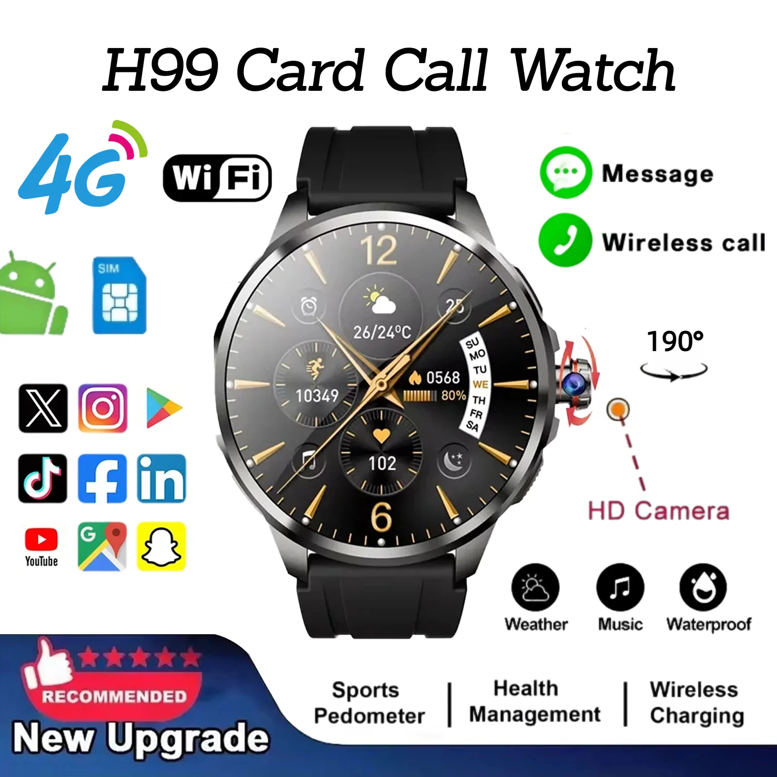 H99 Smart Watch Android Watche - Smartwatch Store 리뷰 및 가격