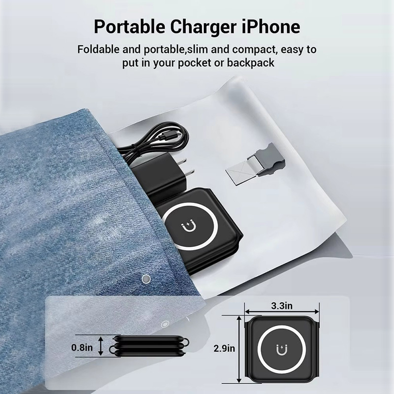 3-in-1 Magnetic Folding Wirele - Smartwatch Ac 리뷰 및 가격