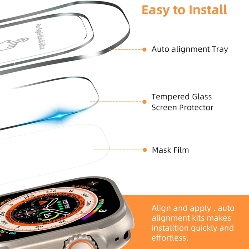 Tempered Glass For Apple Watch - Watch Face Protector 리뷰 및 가격