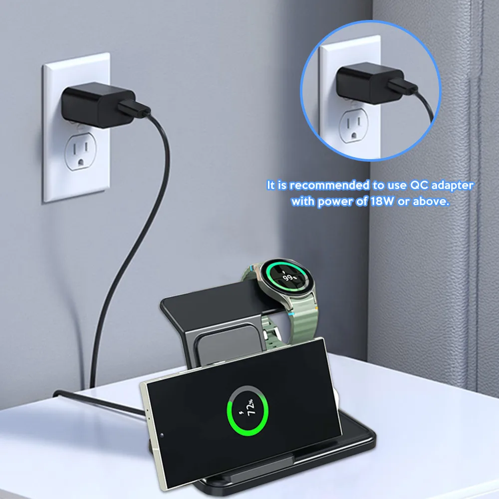 3 IN 1 Wireless Charger Statio - Smartwatch Ac 리뷰 및 가격