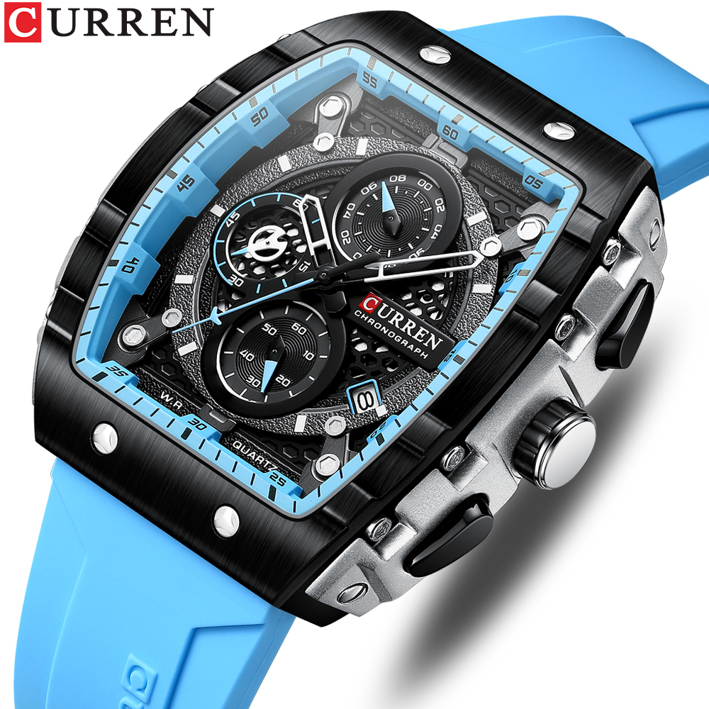 CURREN New RectangularSilicone - Smartwatch Guess 리뷰 및 가격