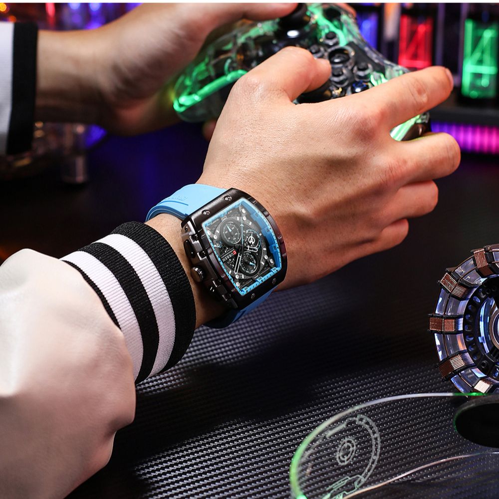 CURREN New RectangularSilicone - Smartwatch Guess 리뷰 및 가격