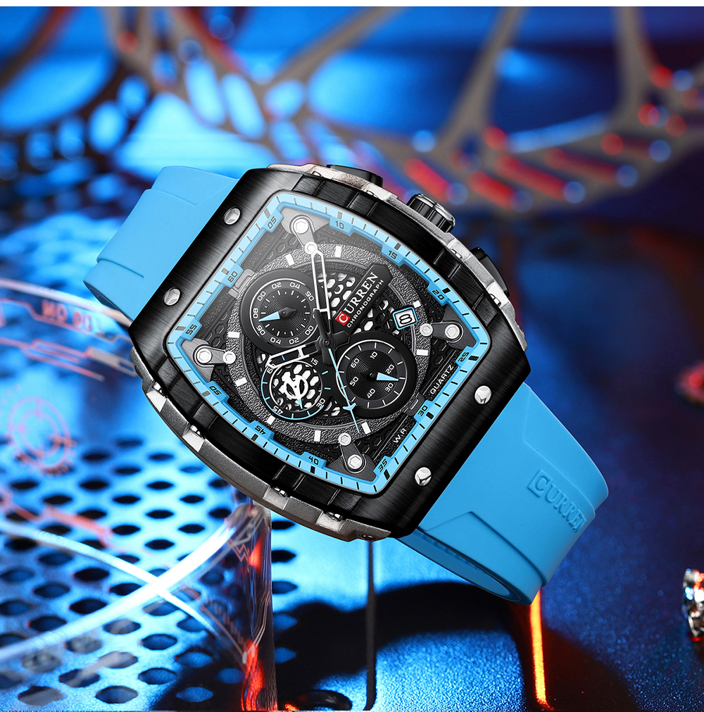 CURREN New RectangularSilicone - Smartwatch Guess 리뷰 및 가격