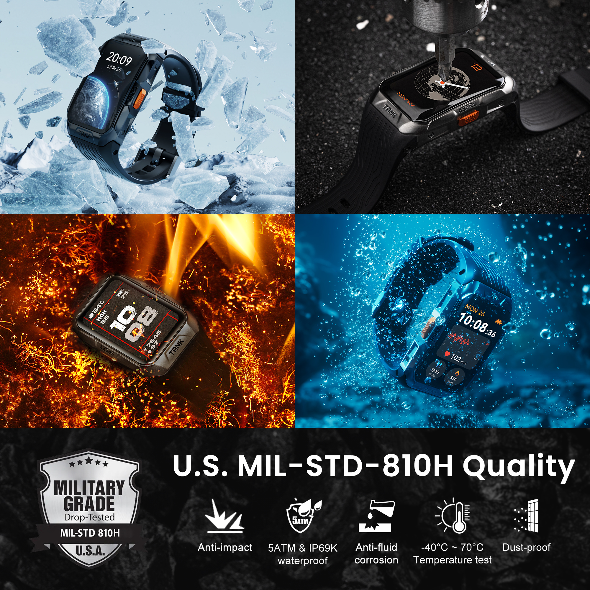 KOSPET TANK X2 Smart Watch For - Smartwatch Faces 리뷰 및 가격