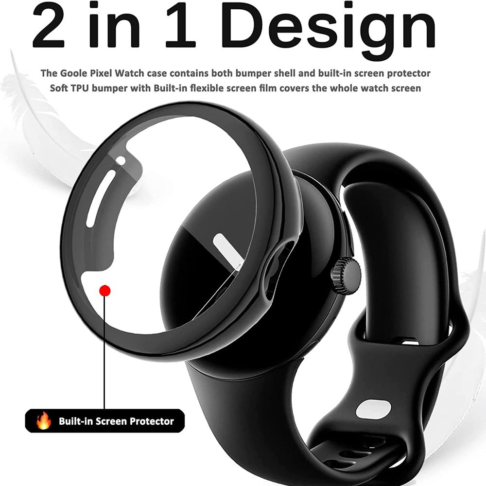 Tempered Glass+Cover For Googl - Smartwatch Band Accessories 리뷰 및 가격