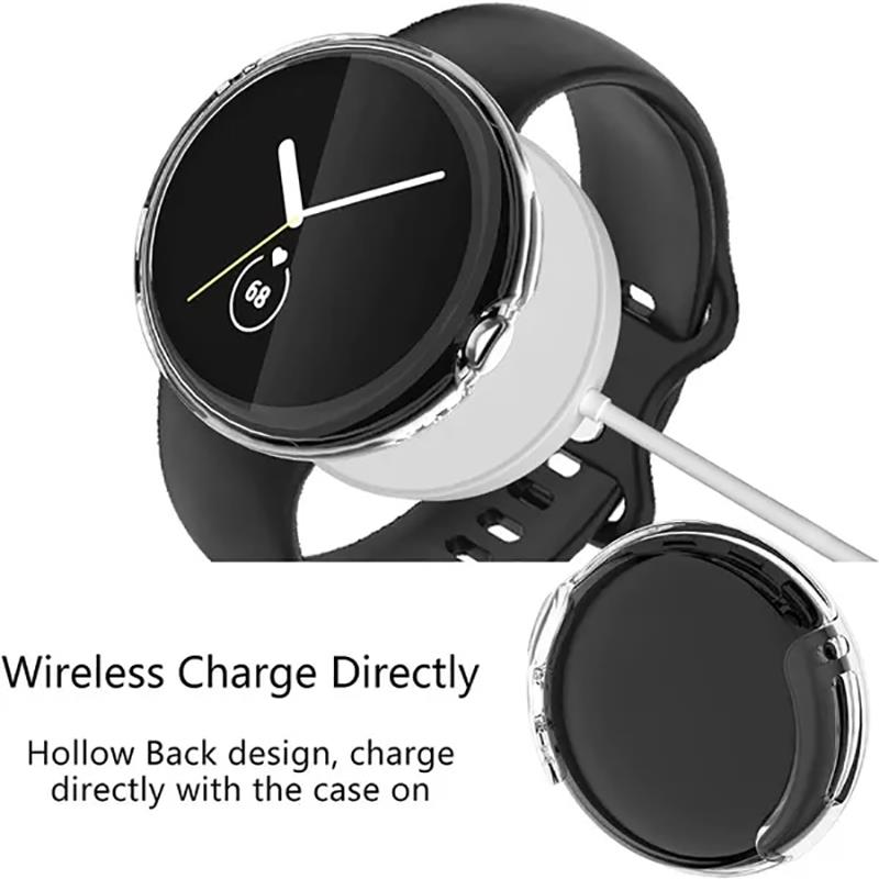 Tempered Glass+Cover For Googl - Smartwatch Band Accessories 리뷰 및 가격