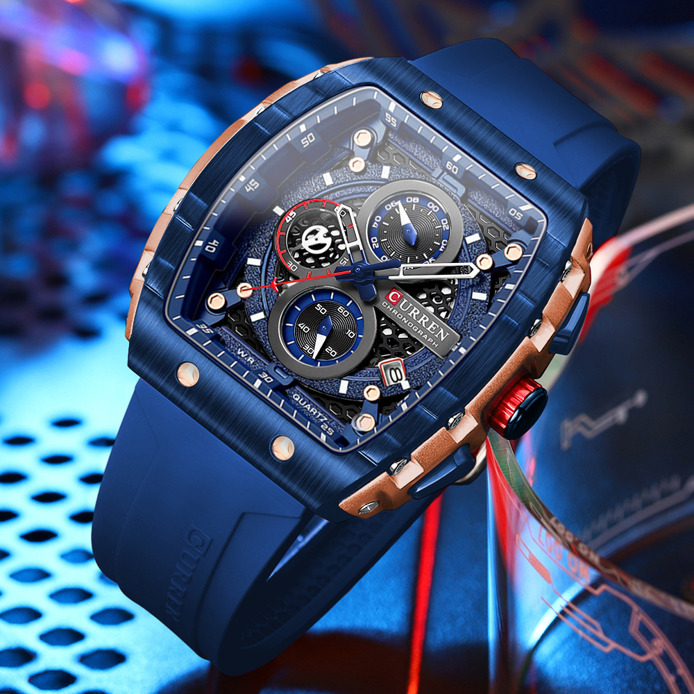 CURREN Sports Unique Rectangul - Smartwatch Guess 리뷰 및 가격