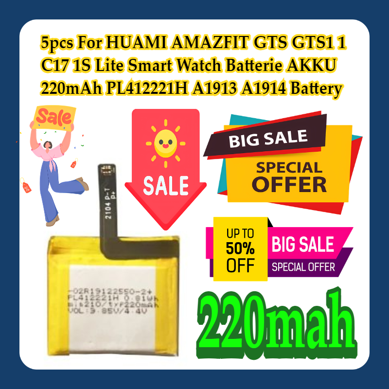 5pcs For HUAMI AMAZFIT GTS GTS - Smartwatch A1914 리뷰 및 가격