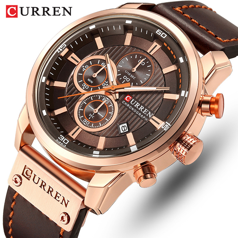 CURREN Brand Watch Men Leather - Smartwatch Guess 리뷰 및 가격