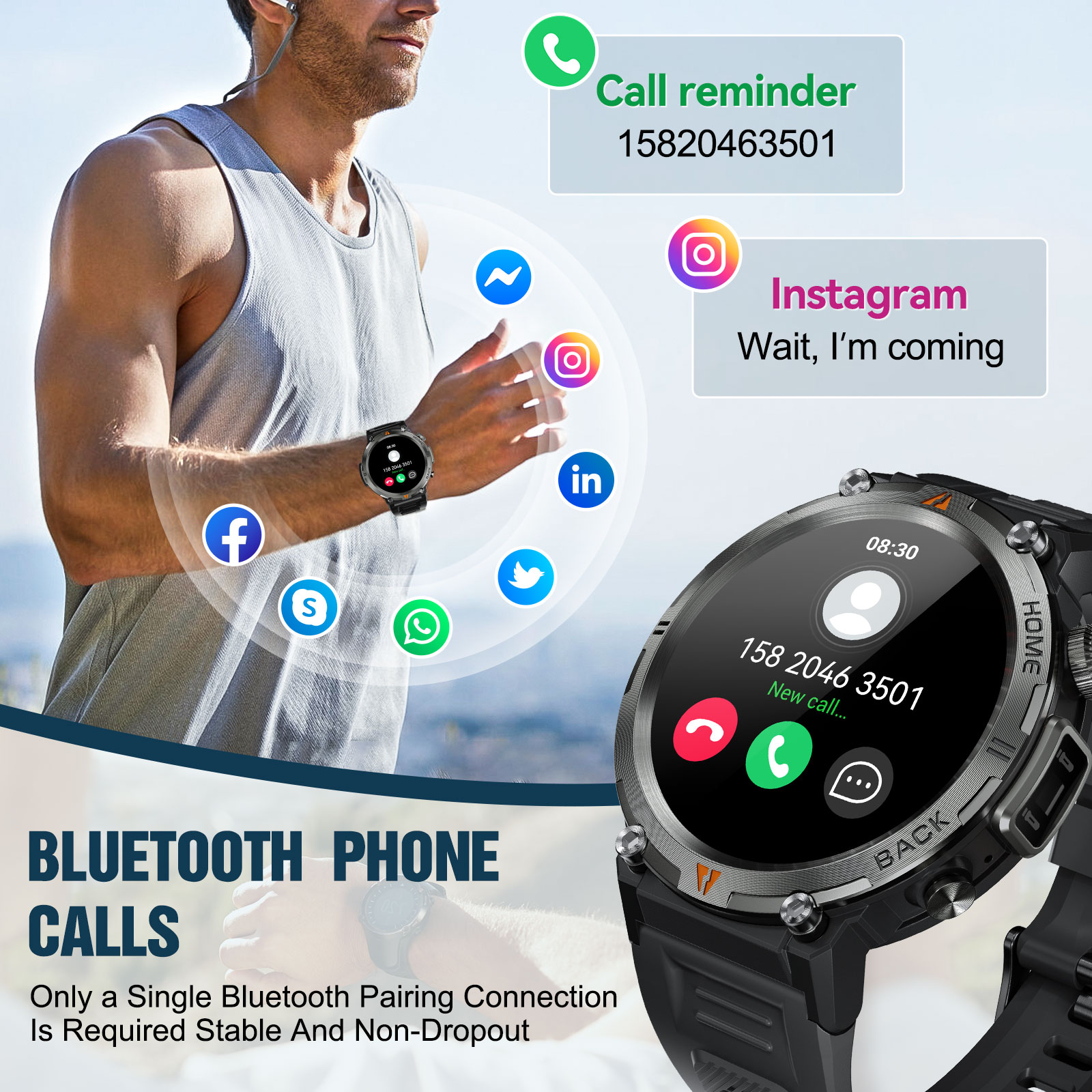 EIGIIS KE3 Bluetooth Call Smar - Smartwatch Faces 리뷰 및 가격