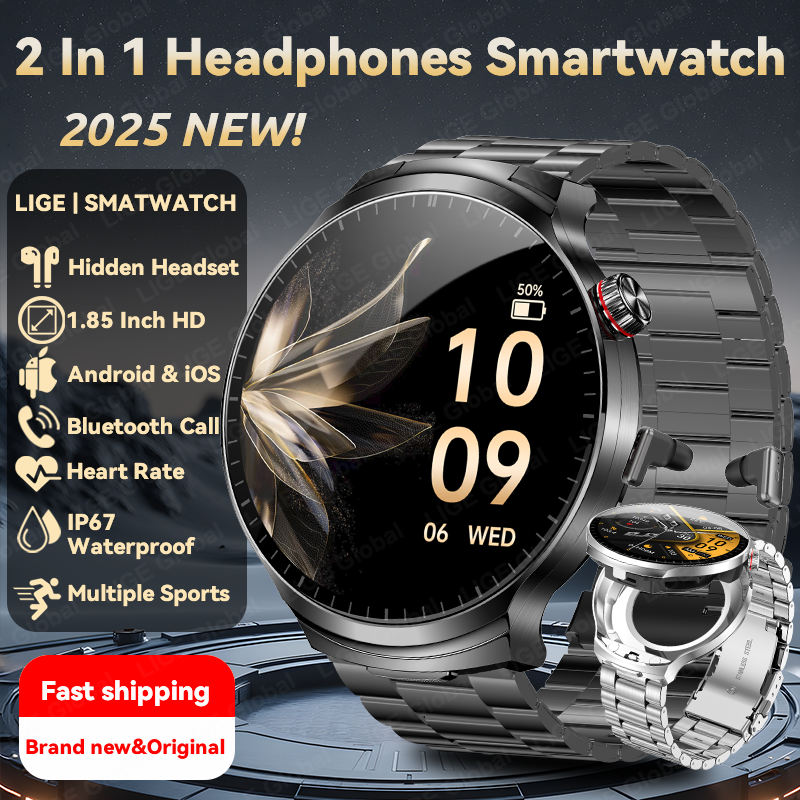 LIGE TWS 2 In 1 Headset Smart  - Smartwatch Headset 리뷰 및 가격