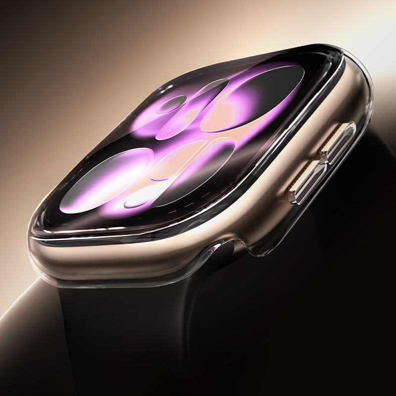 Tempered Glass+Cover For Apple - Smartwatch Band Accessories 리뷰 및 가격