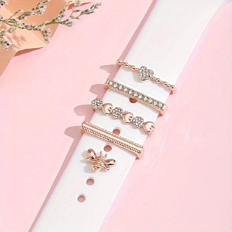 5pcs Rhinestone Watchband Ring - Smartwatch Watch Accessories 리뷰 및 가격