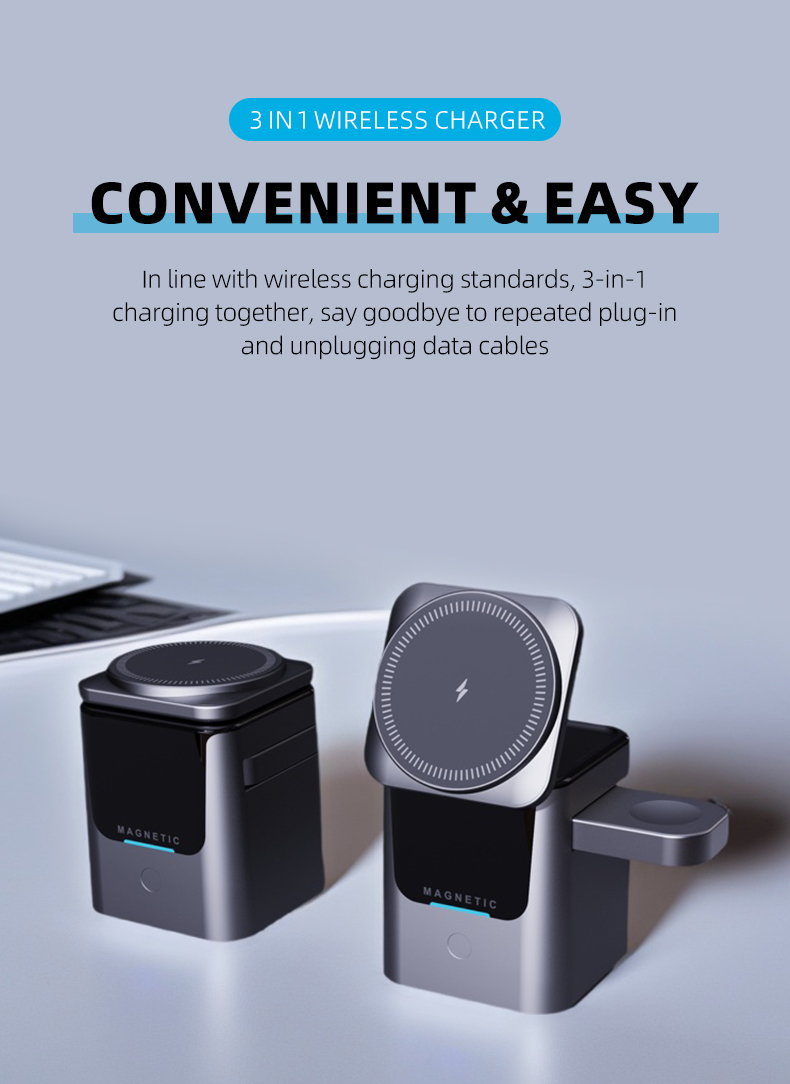 Magnetic 3 in 1 Wireless Charg - Smartwatch Ac 리뷰 및 가격
